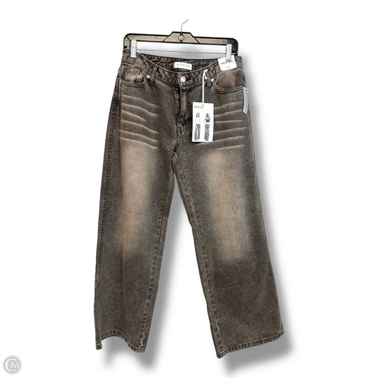 Jeans Wide Leg By Clothes Mentor In Brown, Size: 9/29