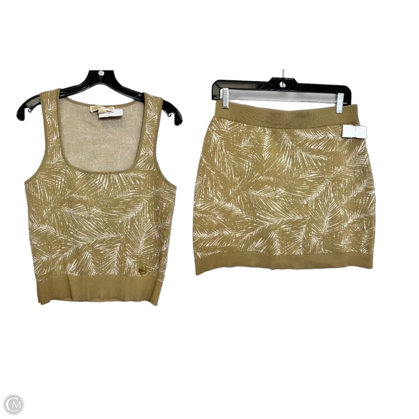 Skirt Set 2pc By Michael By Michael Kors In Tan, Size: M