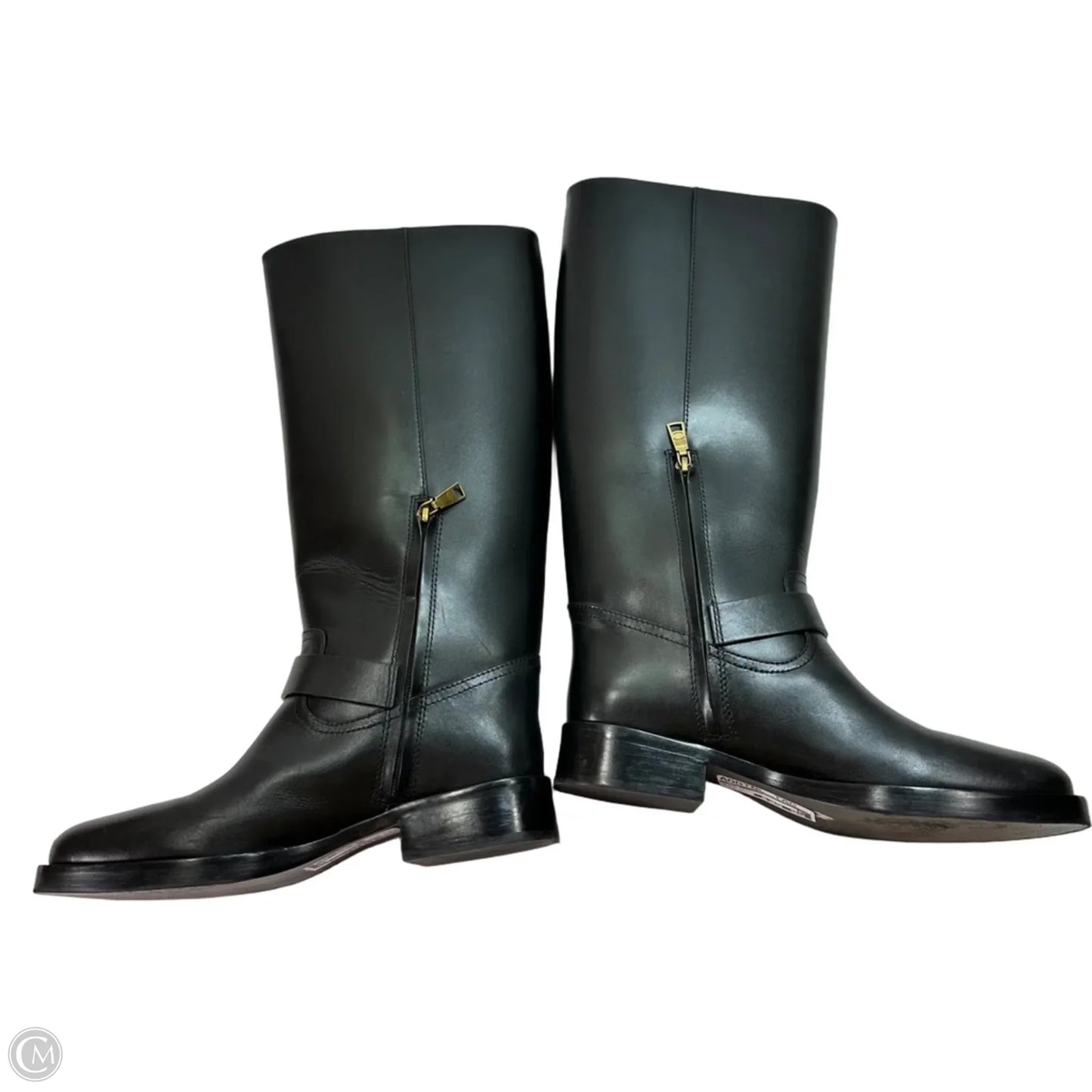 Boots Designer By Coach In Black, Size: 9.5
