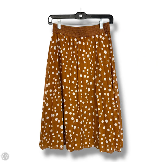 Skirt Maxi By Clothes Mentor In Brown & Cream, Size: S