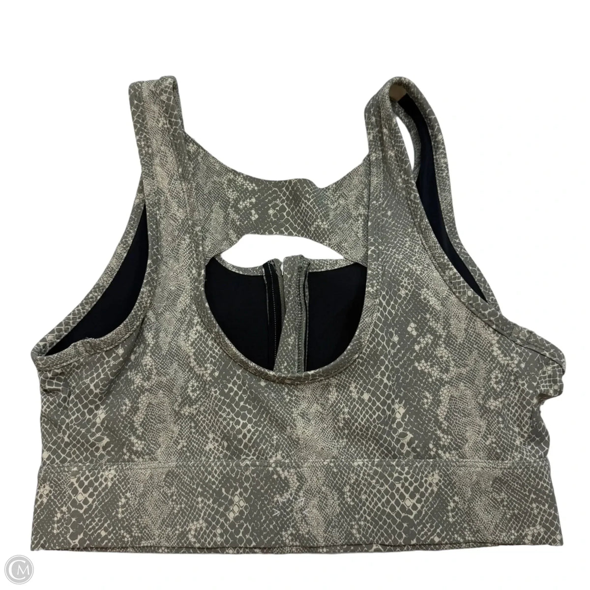 Athletic Bra By Varley In Grey & Tan, Size: S