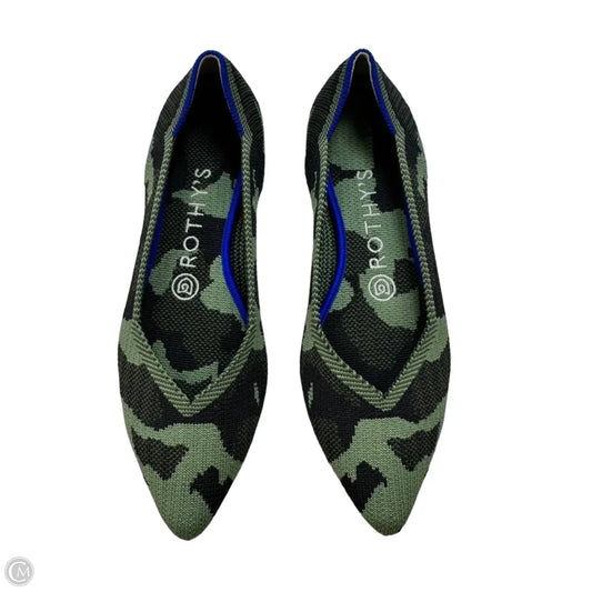 Shoes Flats By Rothys In Camouflage Print, Size: 6