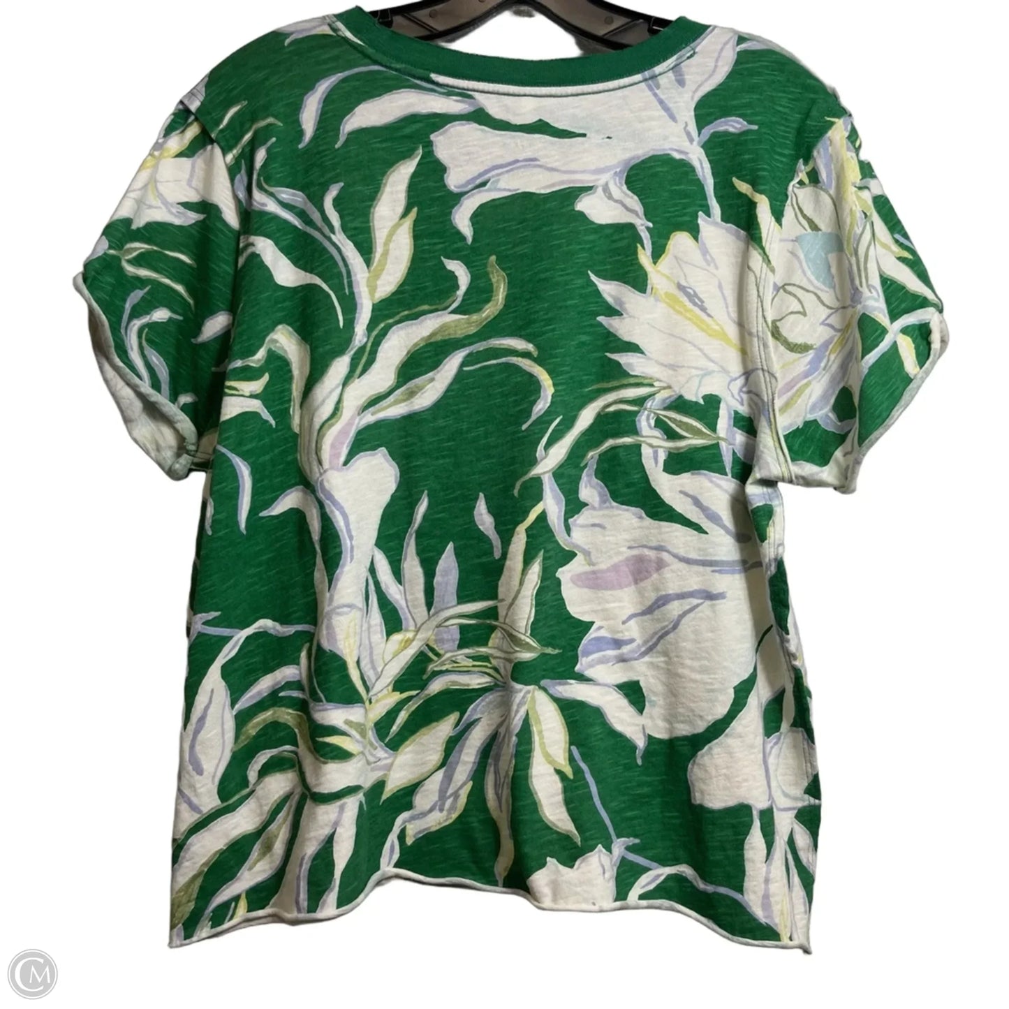 Top Short Sleeve Basic By Maeve In Green, Size: M