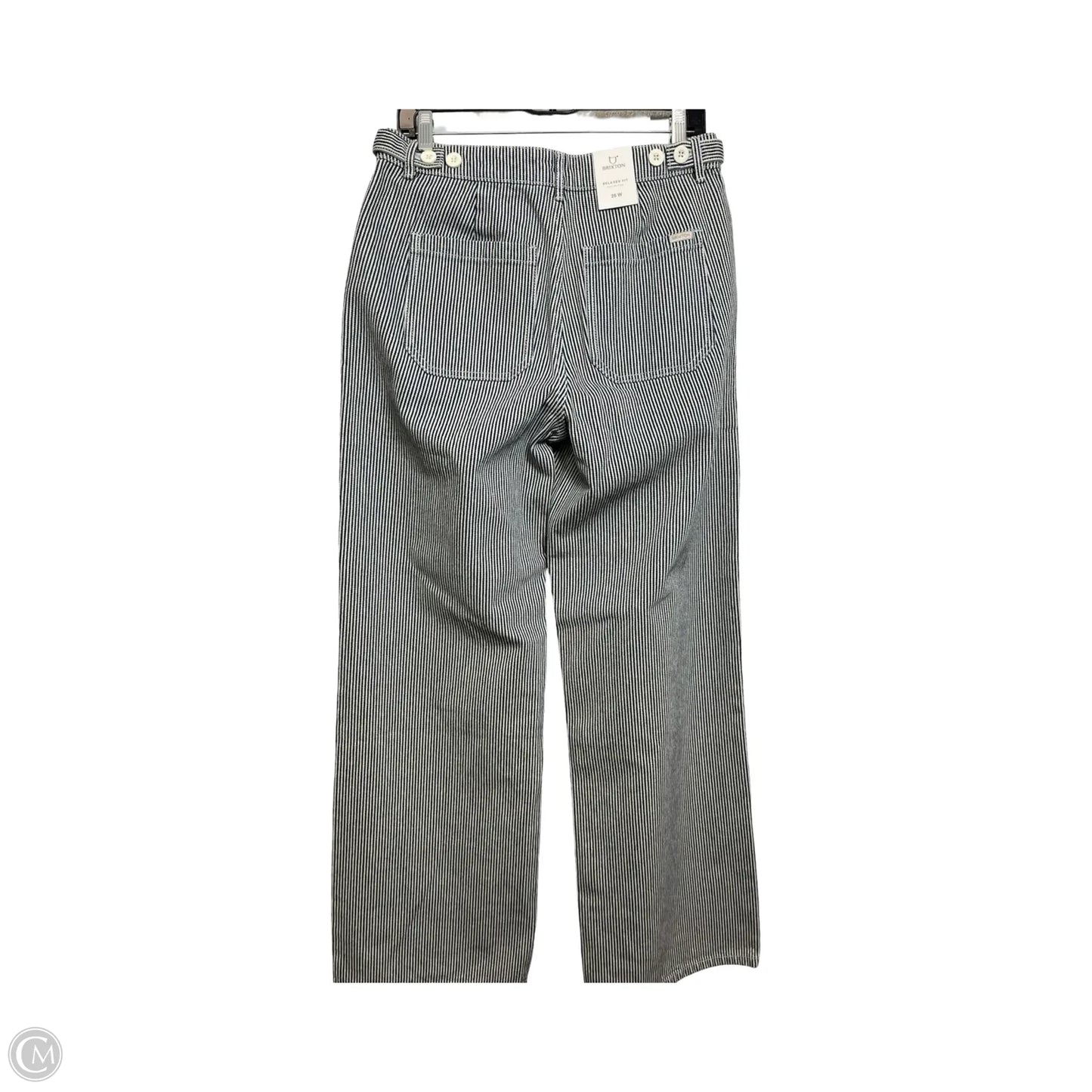 Pants Wide Leg By Clothes Mentor In Blue & White, Size: 2