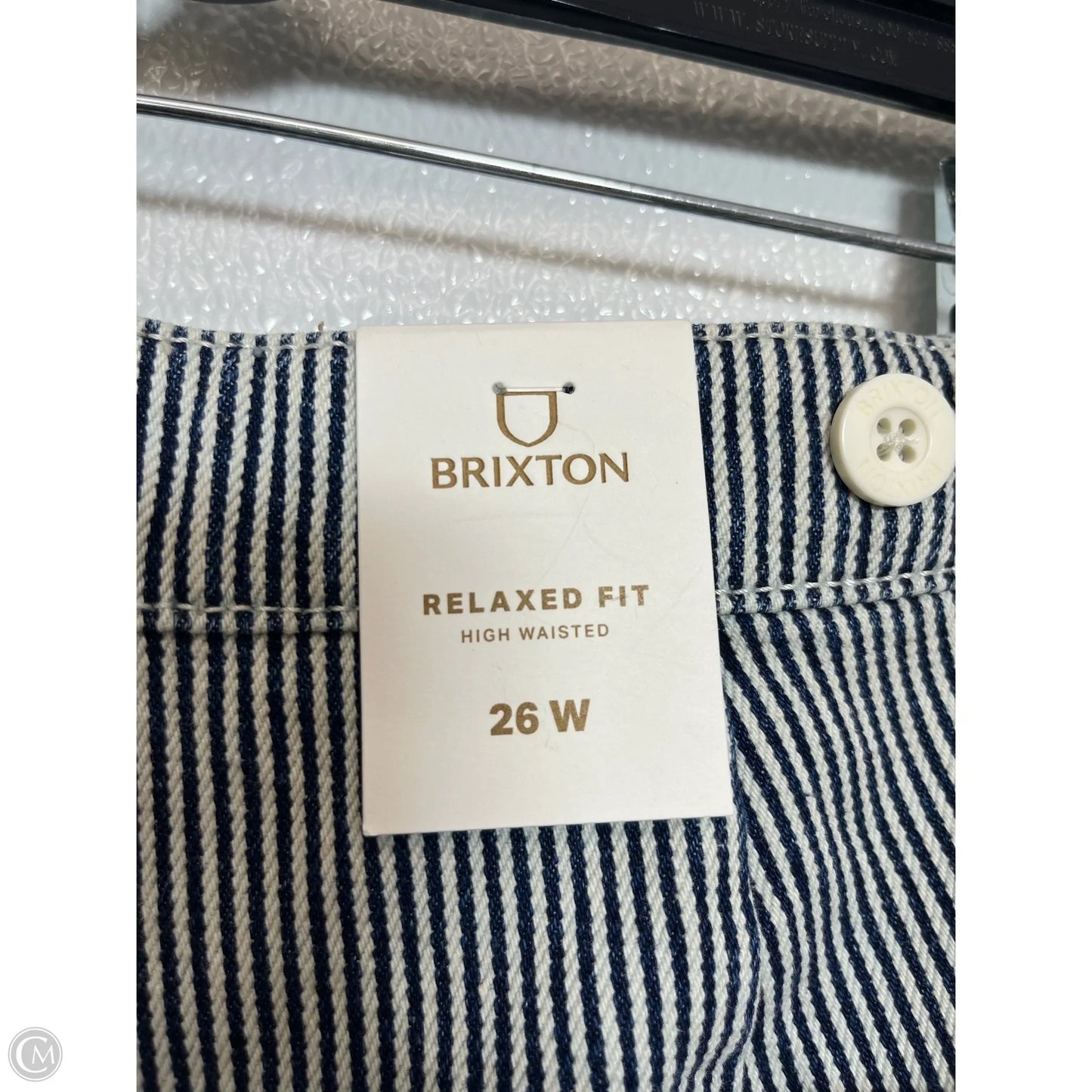 Pants Wide Leg By Clothes Mentor In Blue & White, Size: 2