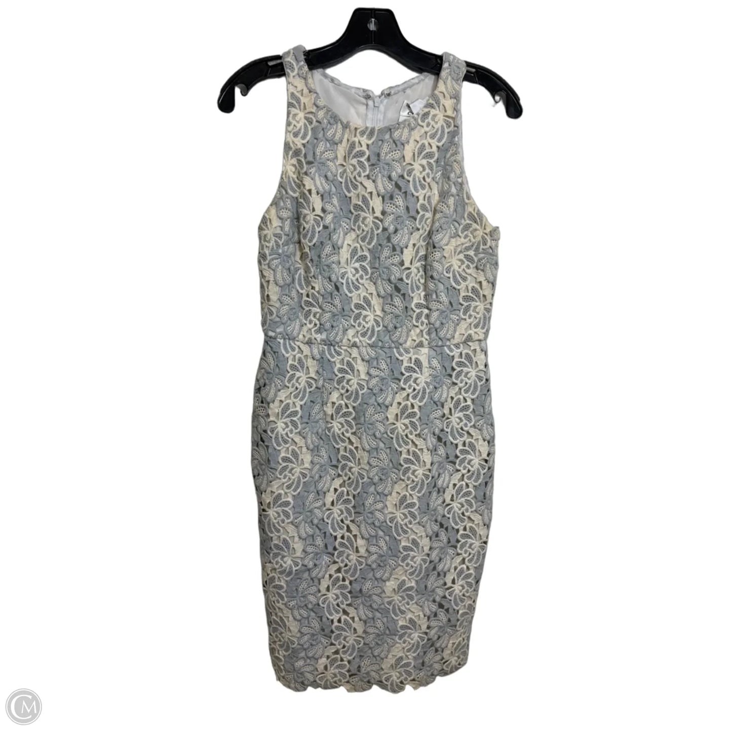 Dress Casual Midi By Clothes Mentor In Blue & White, Size: 6