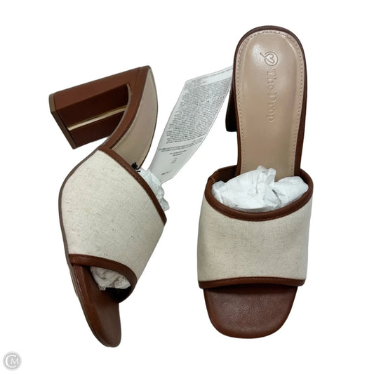 Shoes Heels Block By The Drop In Beige, Size: 6.5