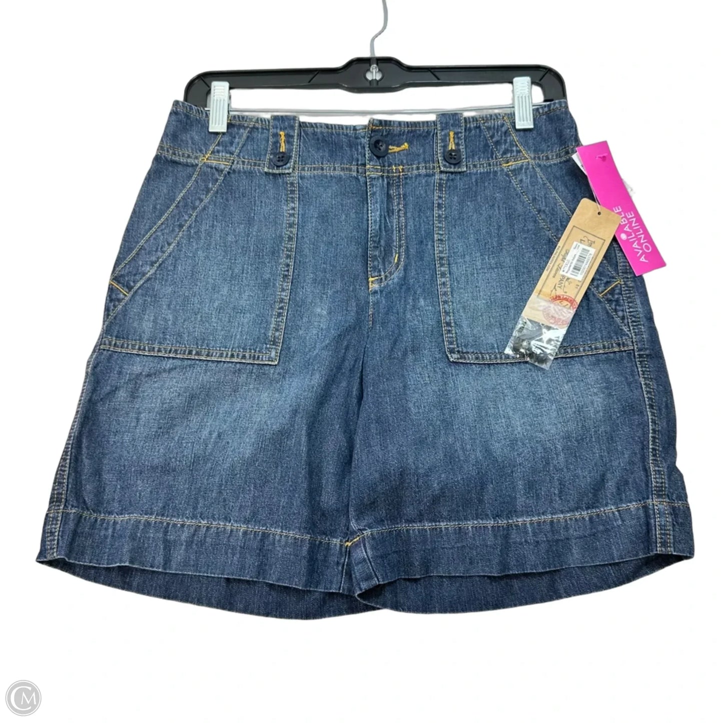 Shorts By Lauren By Ralph Lauren In Blue Denim, Size: 2