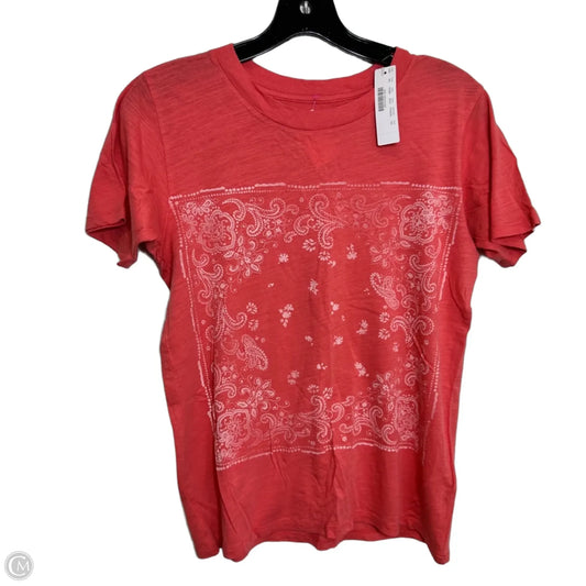 Top Short Sleeve Basic By J. Crew In Red, Size: Xs