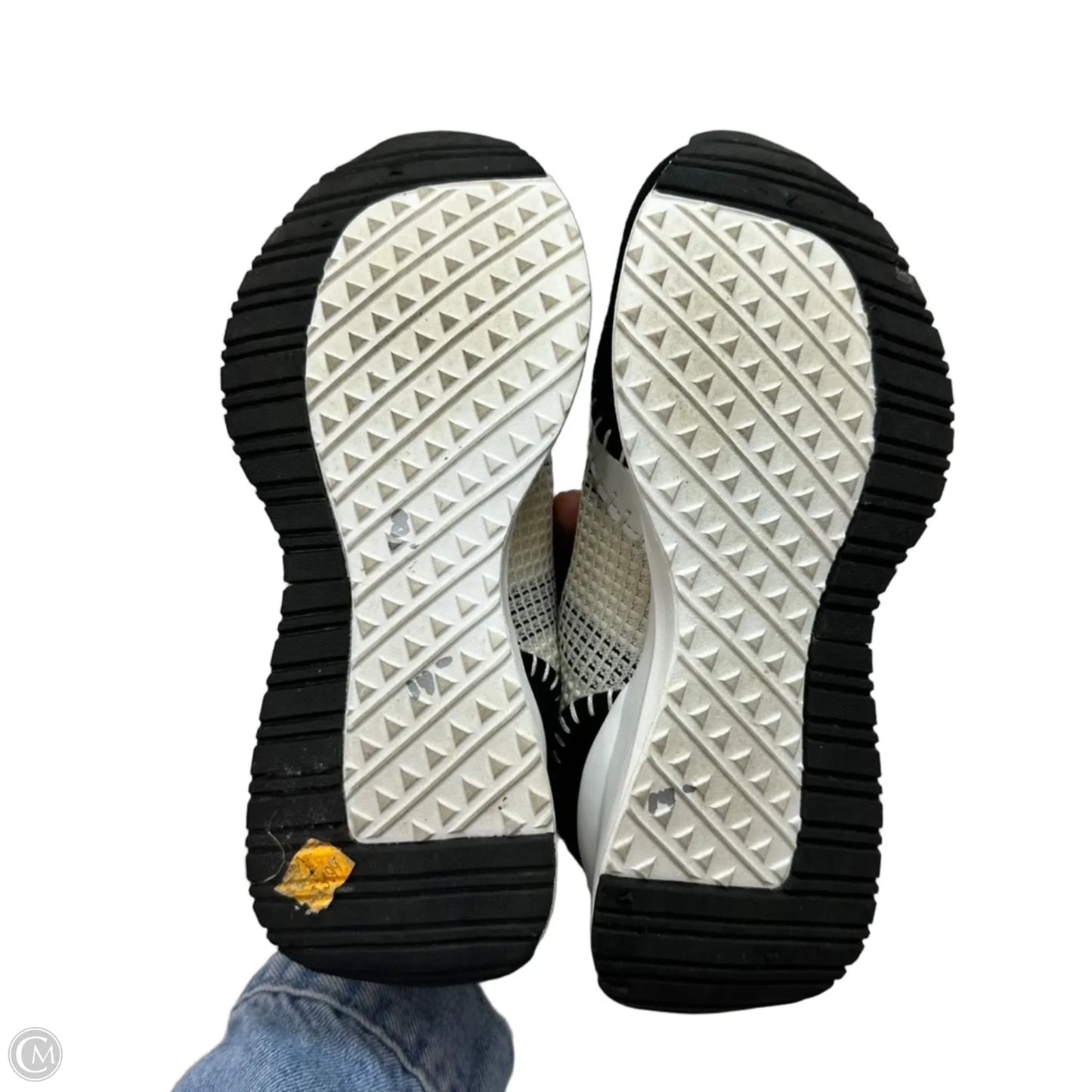 Shoes Athletic By Azalea Wang In Black & Cream, Size: 8