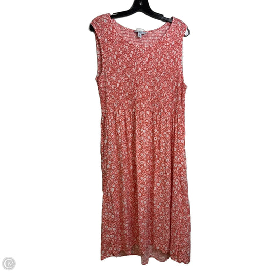 Dress Casual Maxi By Croft And Barrow In Orange, Size: Xl