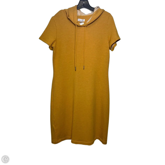 calvin klein orange sweater dress CALVIN KLEIN JEANS Zip Collar Cable Knit Sweater Dress Size M NWT