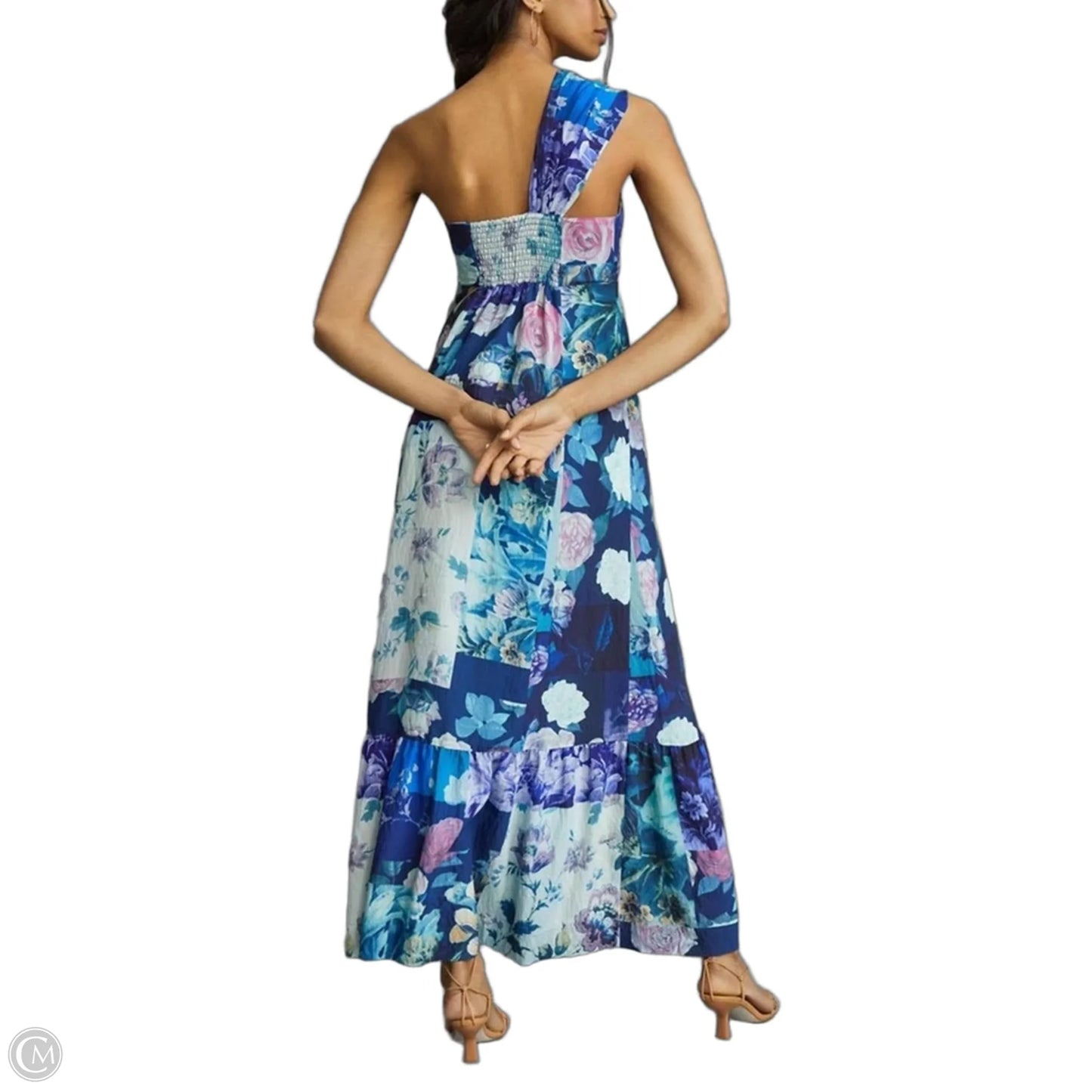 One-Shoulder Maxi Dress Casual Maxi By Maeve Anthropologie In Purple, Size: M