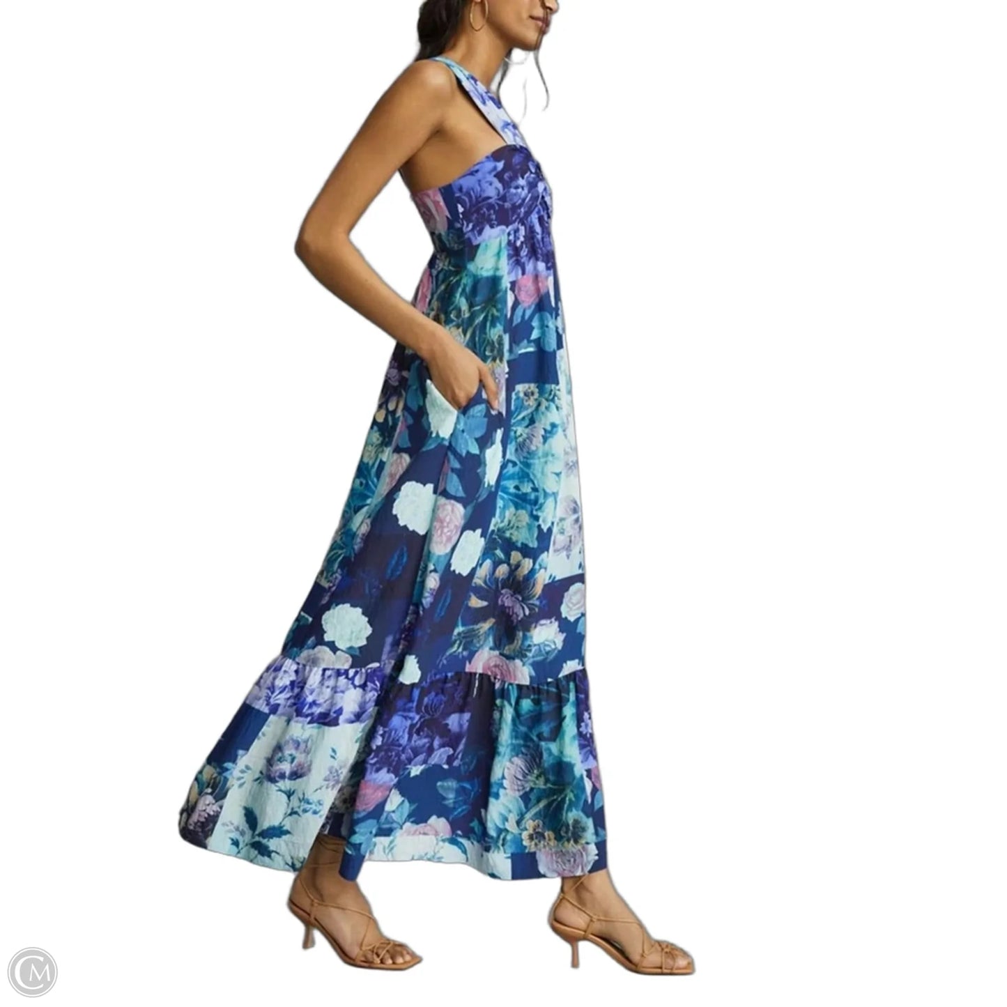 One-Shoulder Maxi Dress Casual Maxi By Maeve Anthropologie In Purple, Size: M