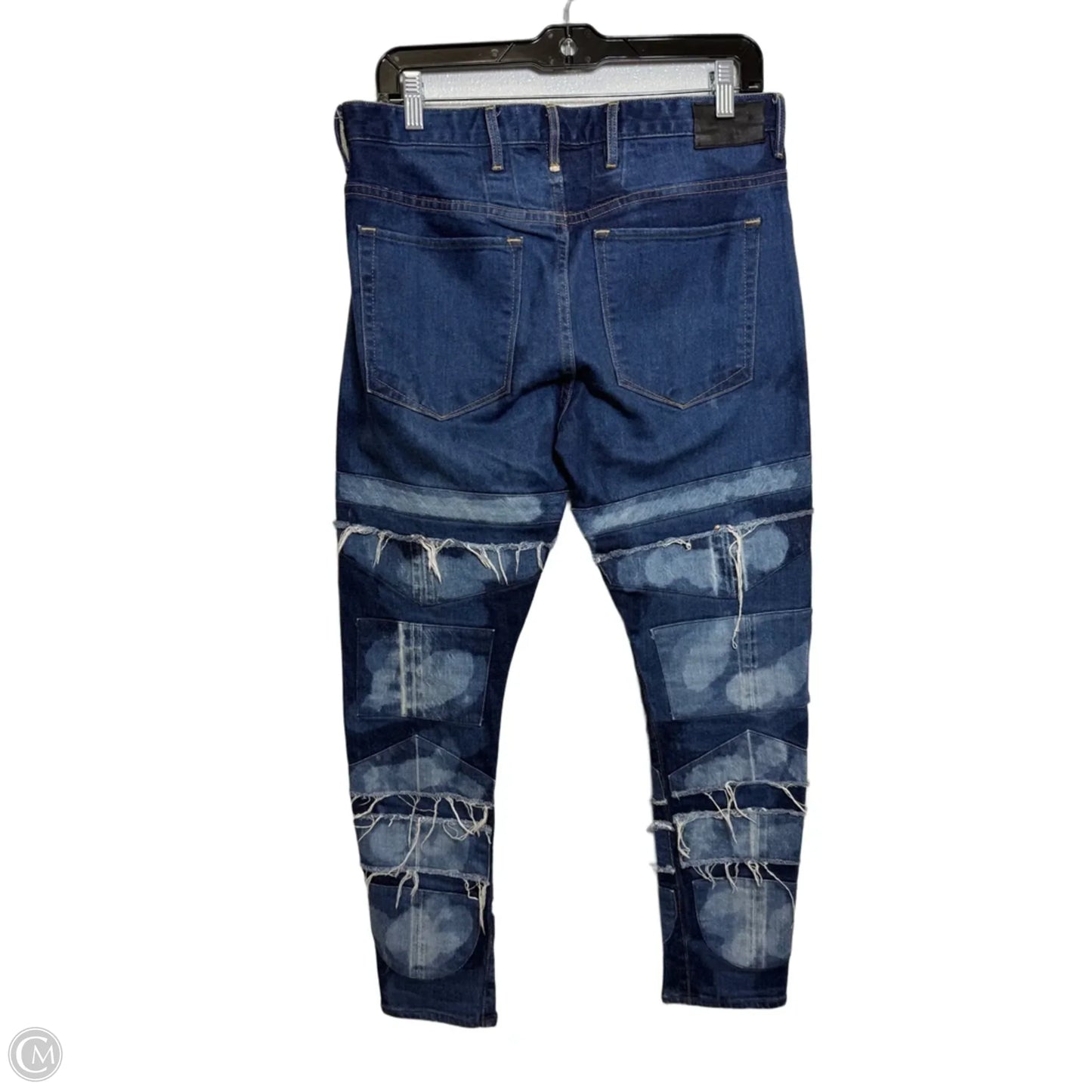 Jeans Straight By Free People In Blue Denim, Size: 8