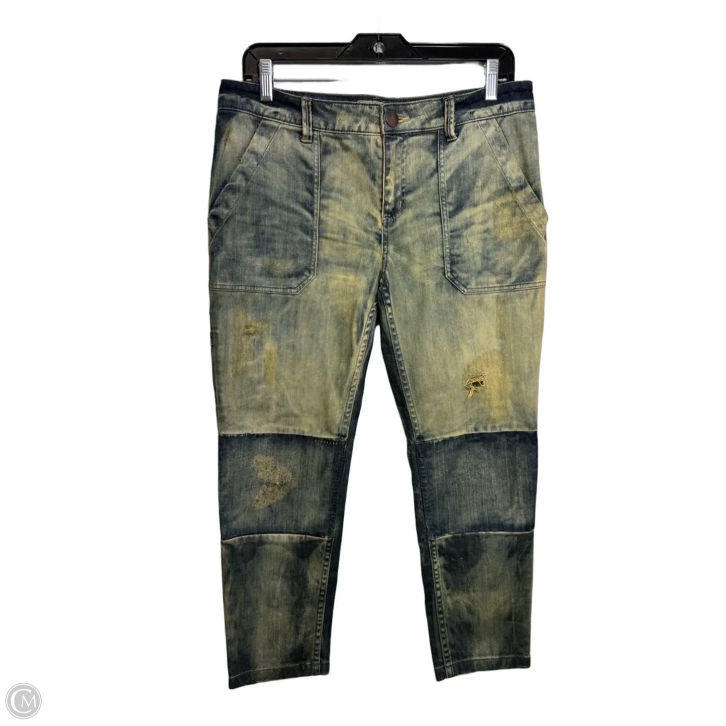 Jeans Straight By Free People In Blue Denim, Size: 2