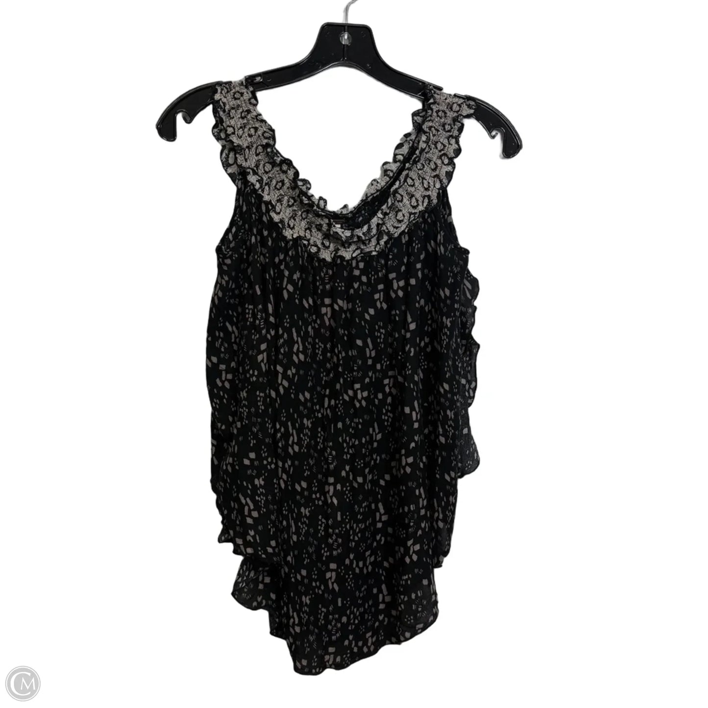 Top Sleeveless By Free People In Black & Cream, Size: M