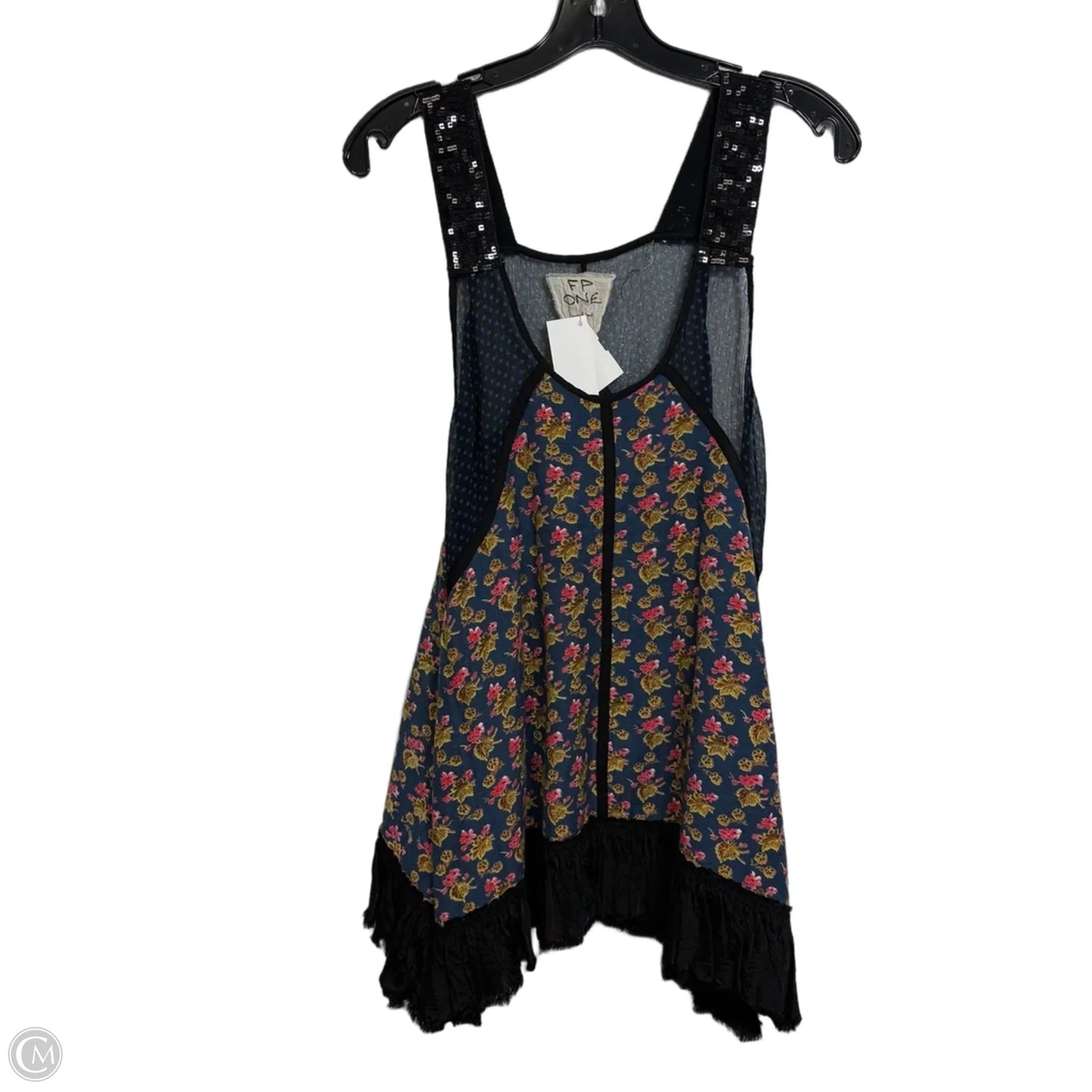 Top Sleeveless By Free People In Black & Blue, Size: Xs