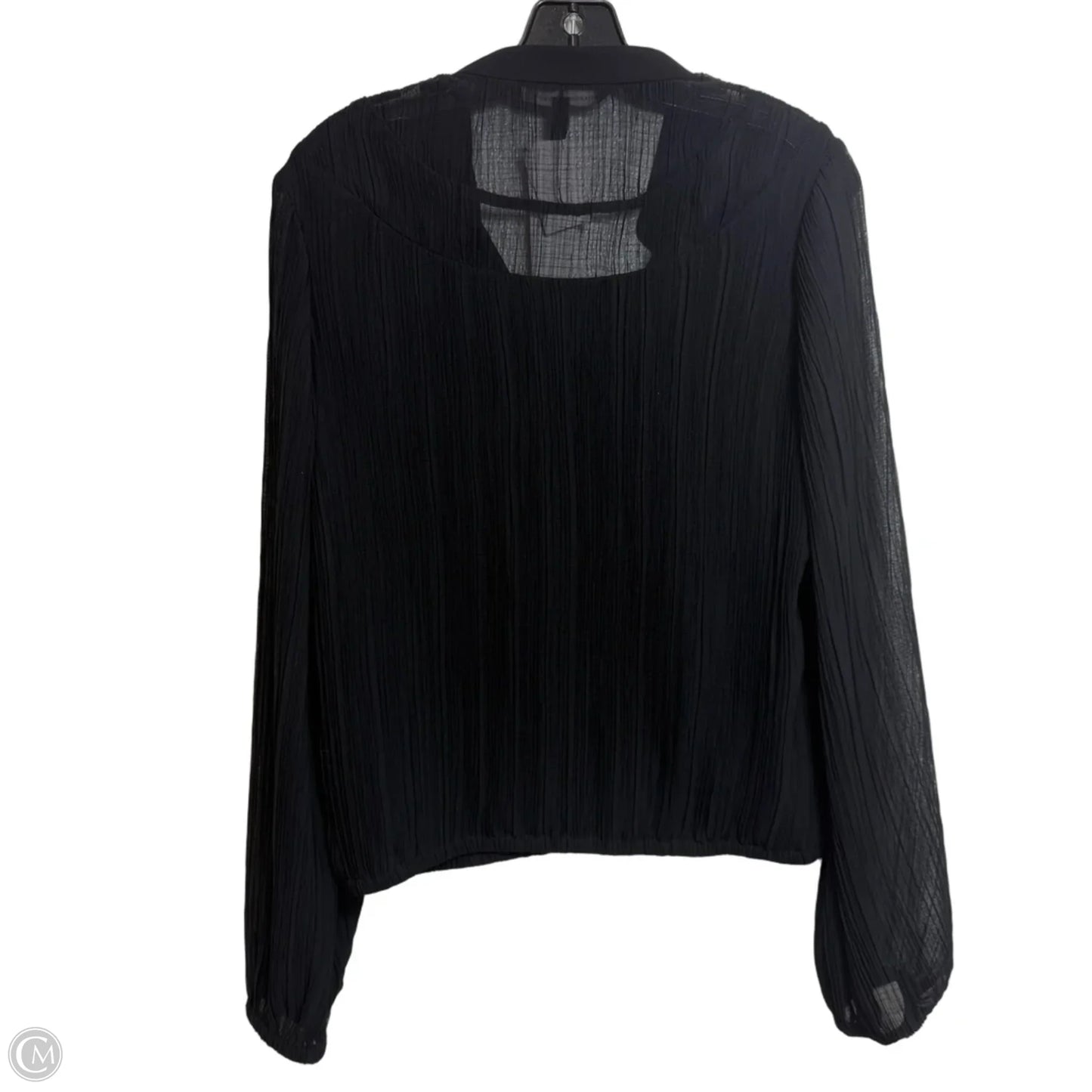 Top Long Sleeve By White House Black Market In Black, Size: S