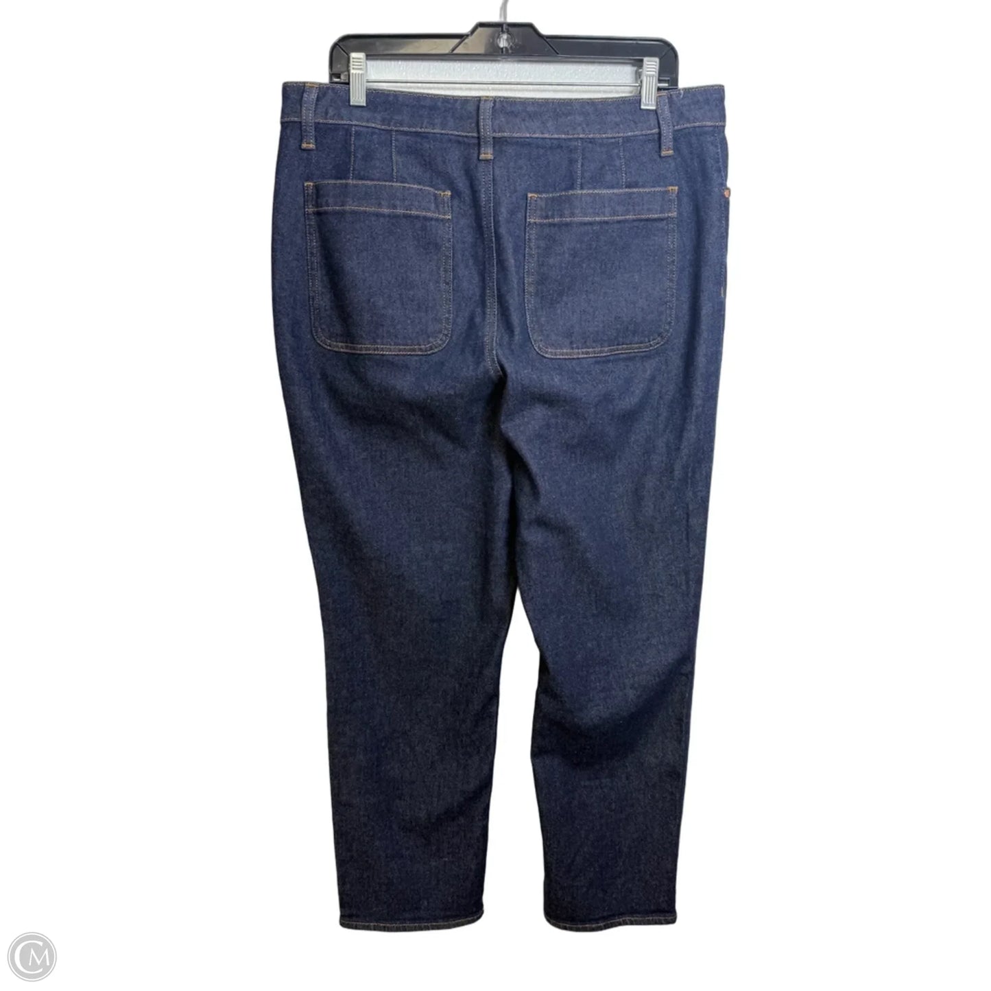 Jeans Straight By Talbots In Blue Denim, Size: 12
