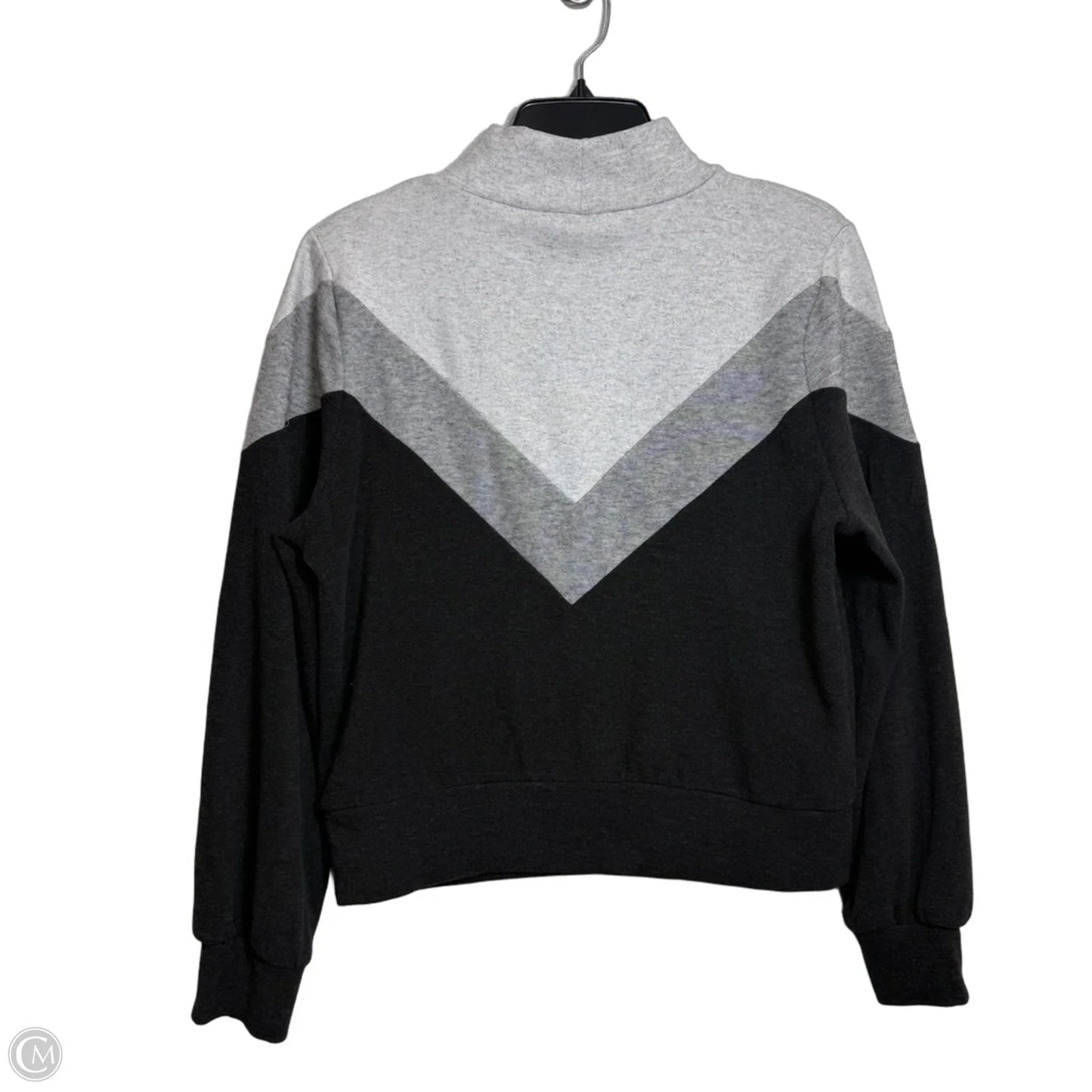 Sweatshirt Crewneck By Evereve In Black & Cream, Size: M