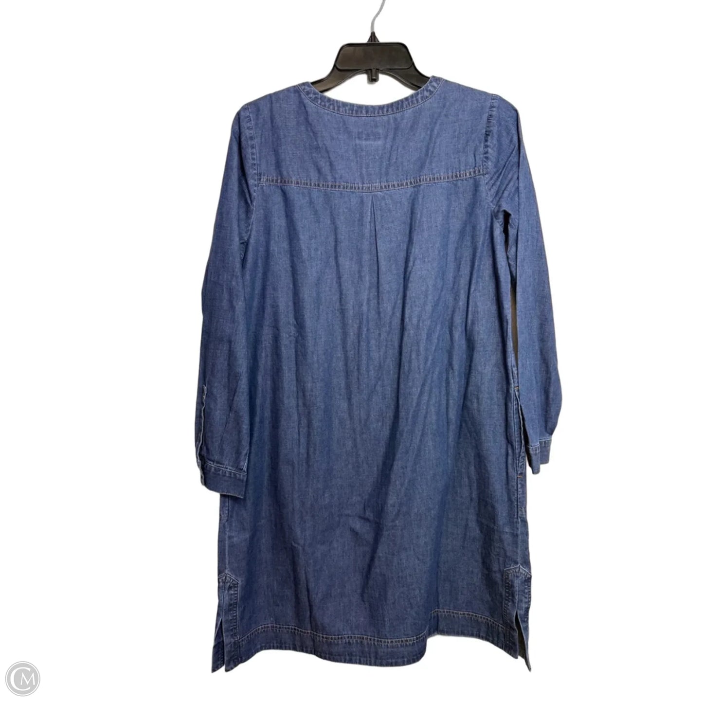 Dress Casual Midi By J. Jill In Blue Denim, Size: S