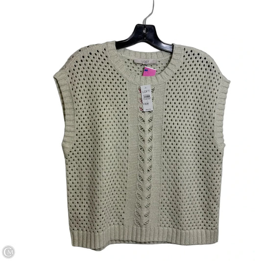 Sweater Short Sleeve By Loft In Green, Size: S