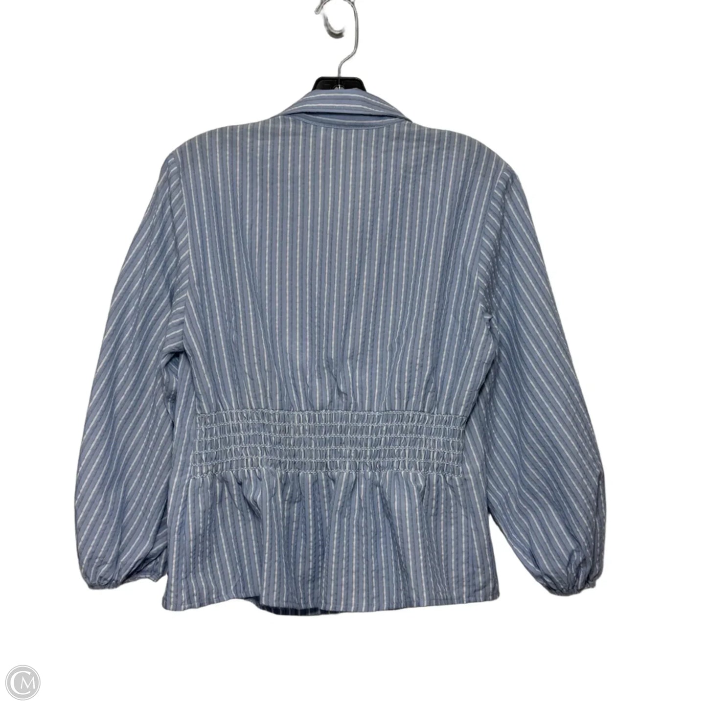 Top Long Sleeve By Max Studio In Blue, Size: M