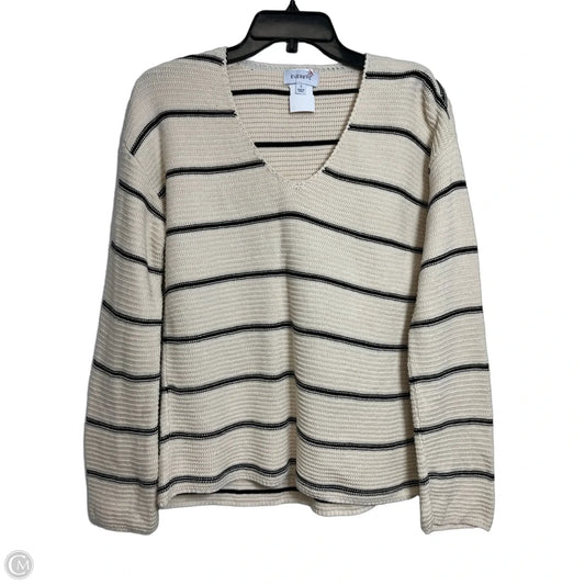 Sweater By Evereve In Black & Cream, Size: S
