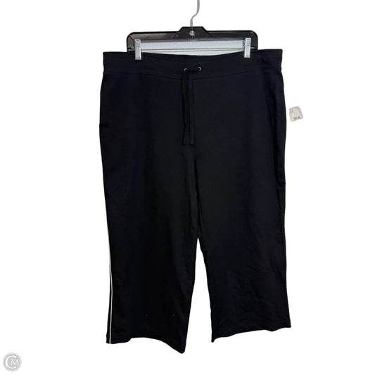 Athletic Leggings Capris By Hannah In Black, Size: Xl