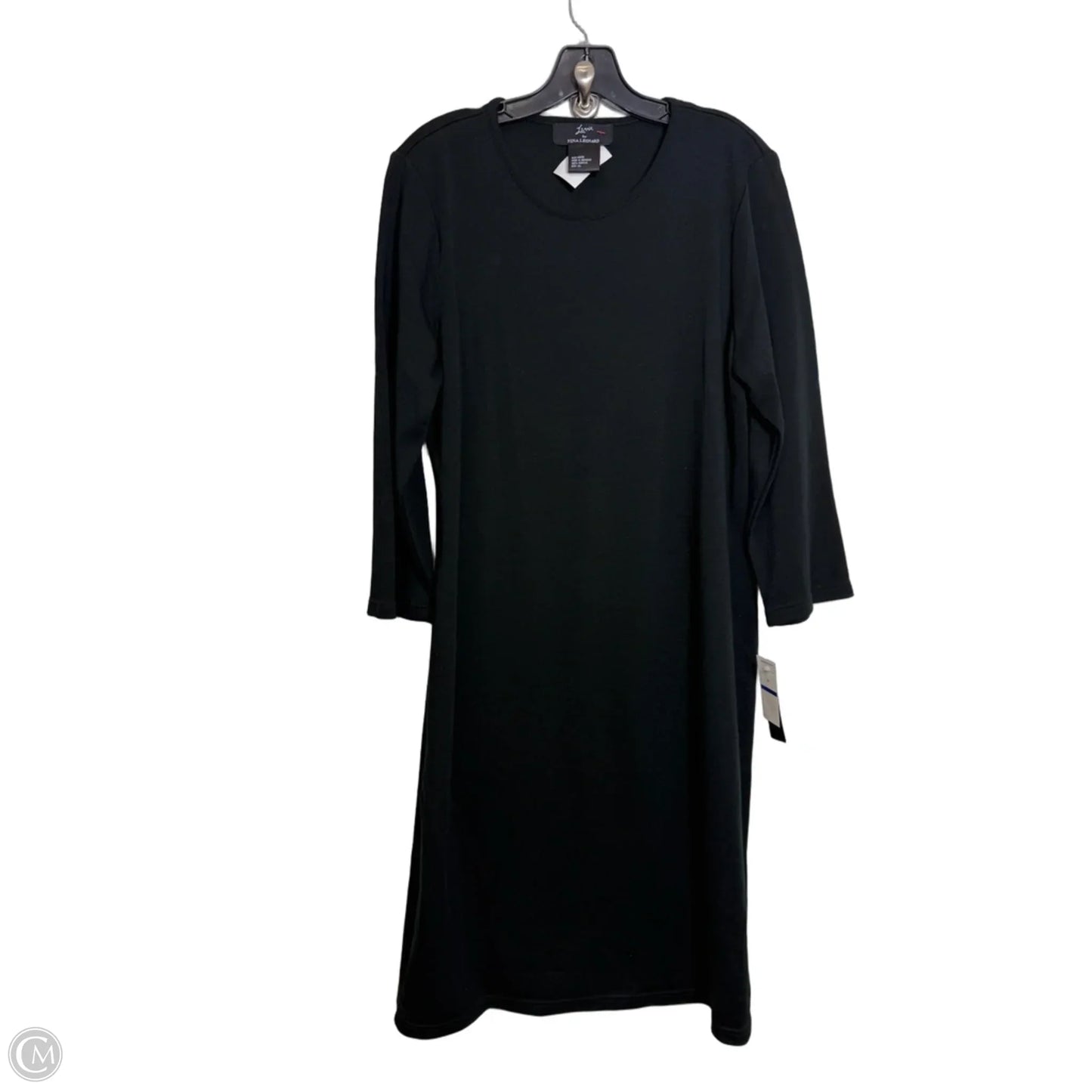 Dress Set 2pc By Nina Leonard In Black & Gold, Size: Xl