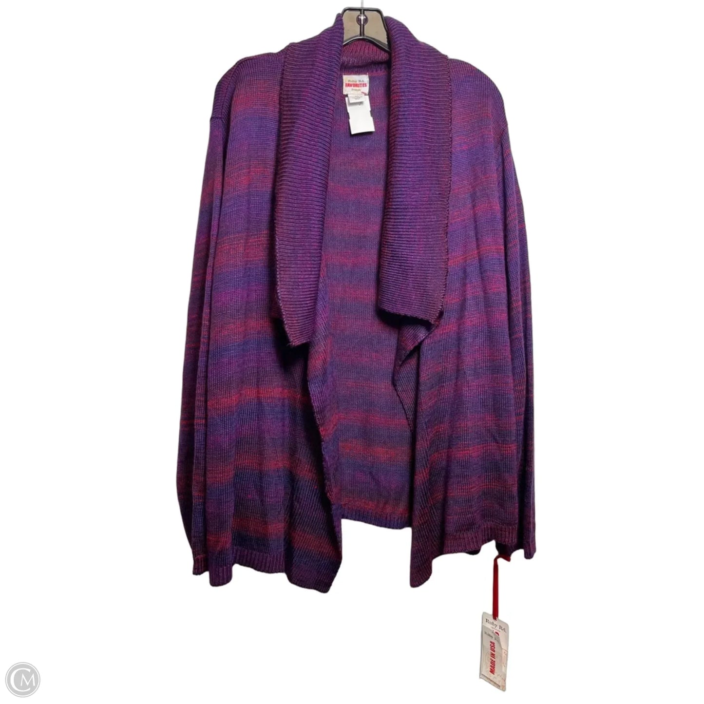 Cardigan By Ruby Rd In Purple, Size: 3x