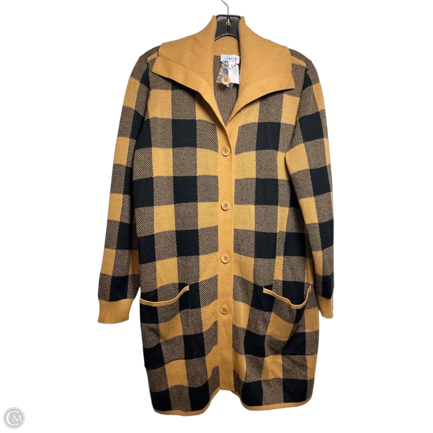 Sweater Cardigan By D&co. In Brown, Size: L