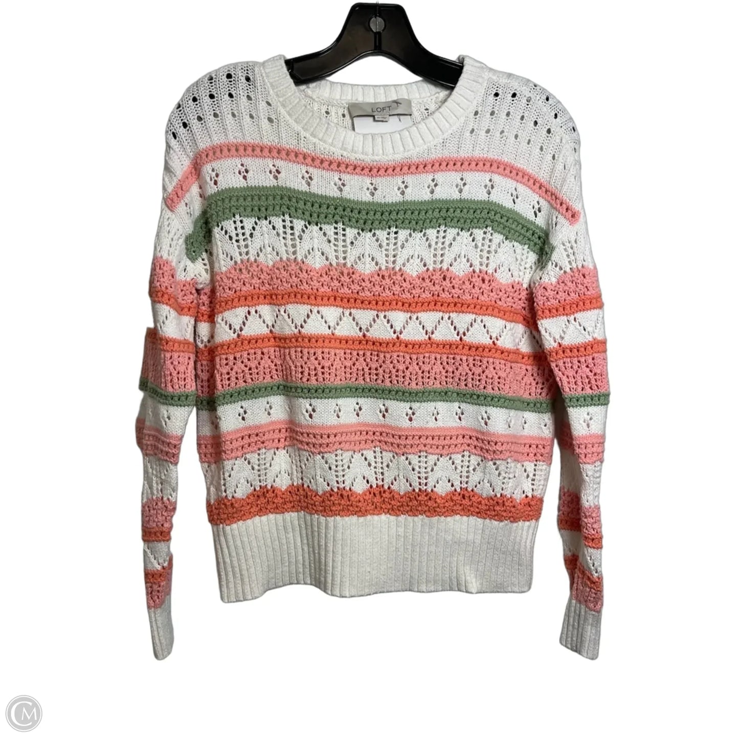 Sweater By Loft In Striped Pattern, Size: Xs