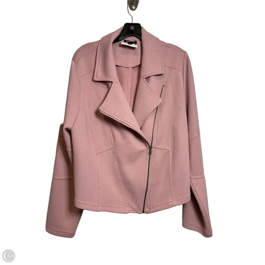 Jacket Moto By Torrid In Pink, Size: 2x