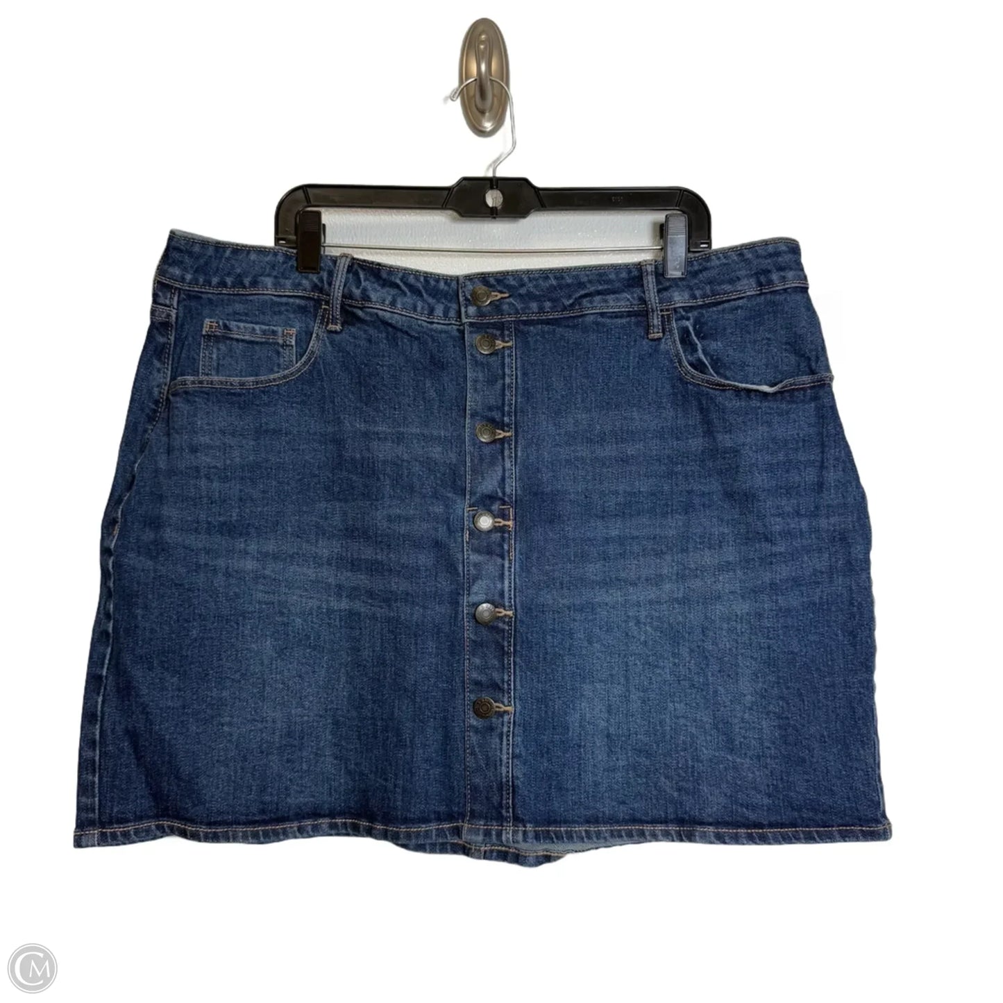 Skirt Mini & Short By Old Navy In Blue Denim, Size: 18