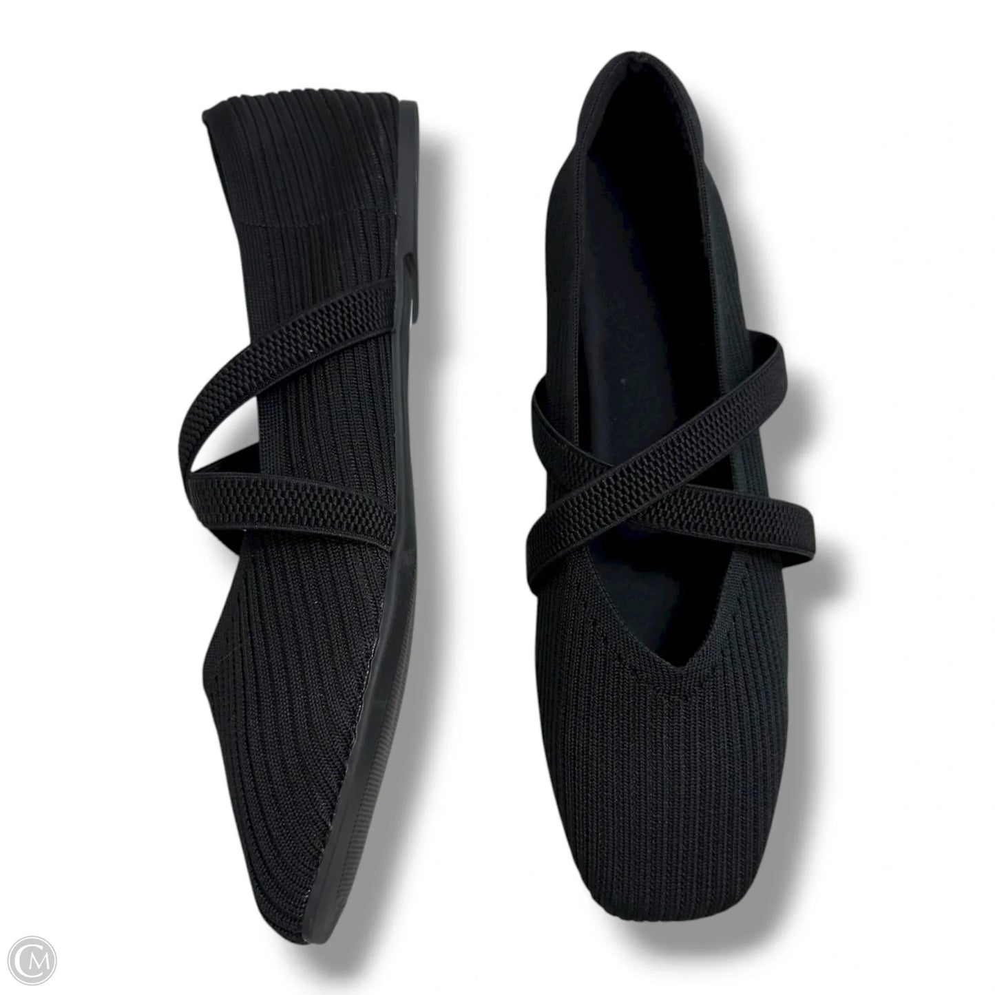 Shoes Flats By Clothes Mentor In Black, Size: 10