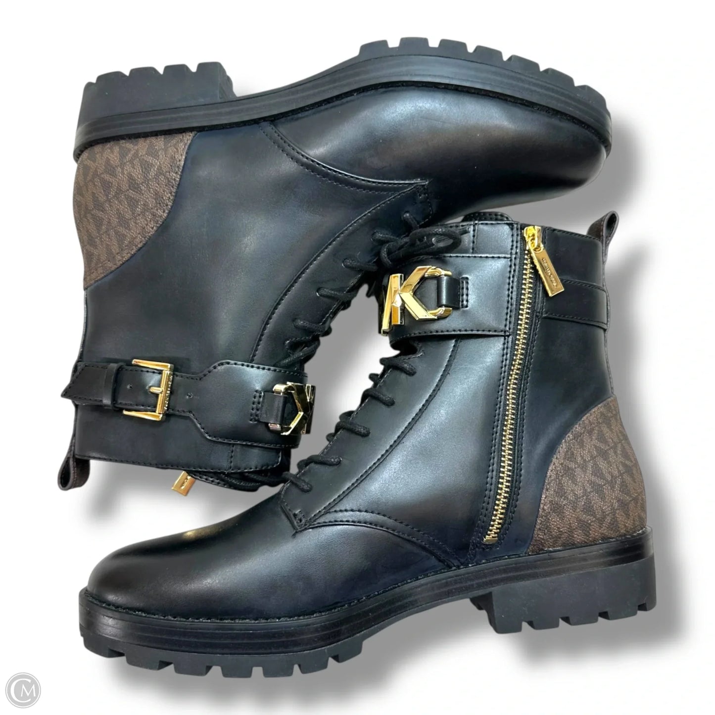 Boots Combat By Michael By Michael Kors In Brown, Size: 10