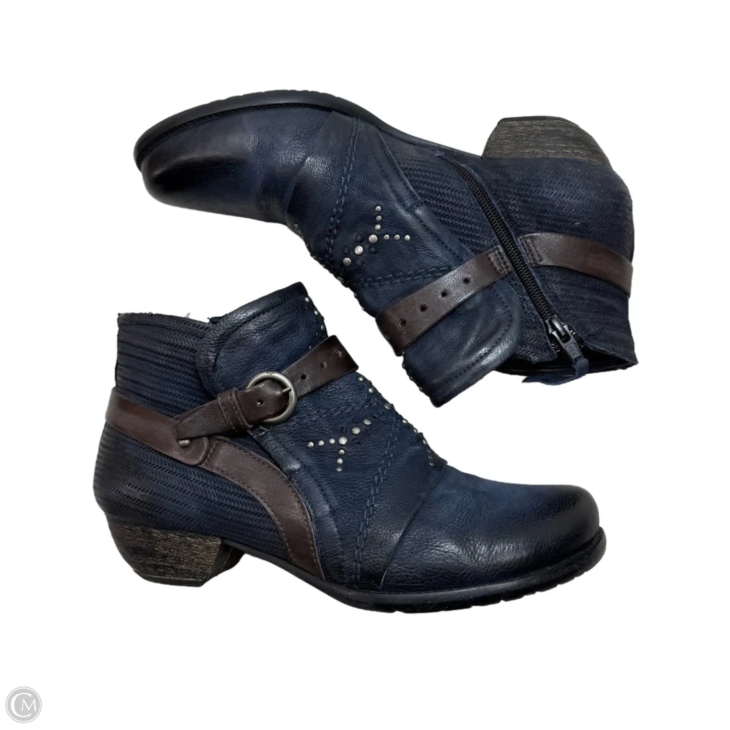 Boots Ankle Flats By Miz Mooz In Navy, Size: 7