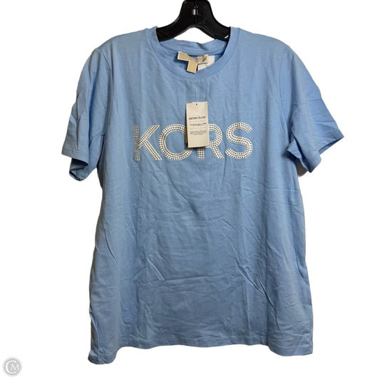 Top Short Sleeve By Michael By Michael Kors In Blue, Size: M