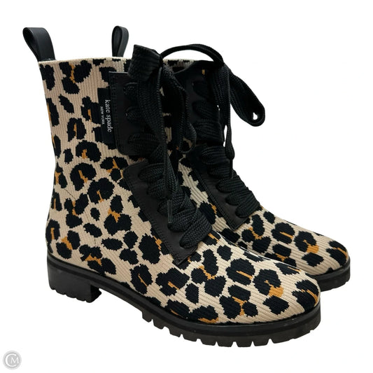 Boots Designer By Kate Spade In Animal Print, Size: 6