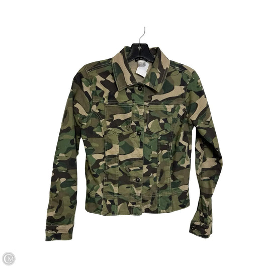 Jacket Denim By Venus In Camouflage Print, Size: Xs