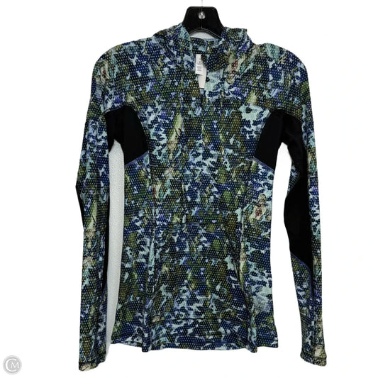 Athletic Top Long Sleeve Hoodie By Lululemon In Multi-colored, Size: 4