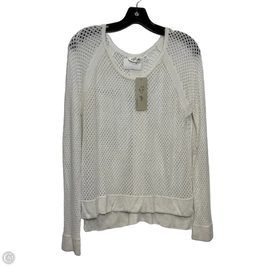 Top Long Sleeve By Rd Style In White, Size: M