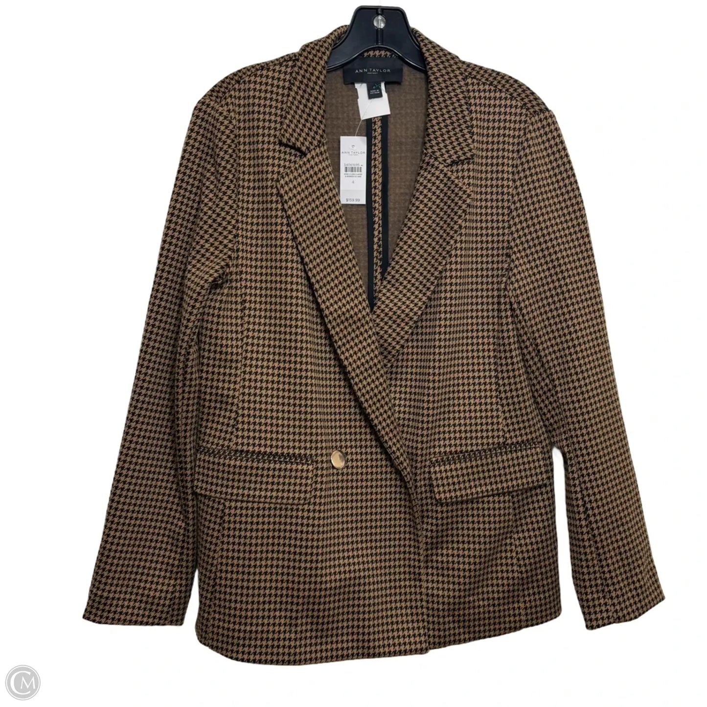 Blazer By Ann Taylor In Black & Brown, Size: S