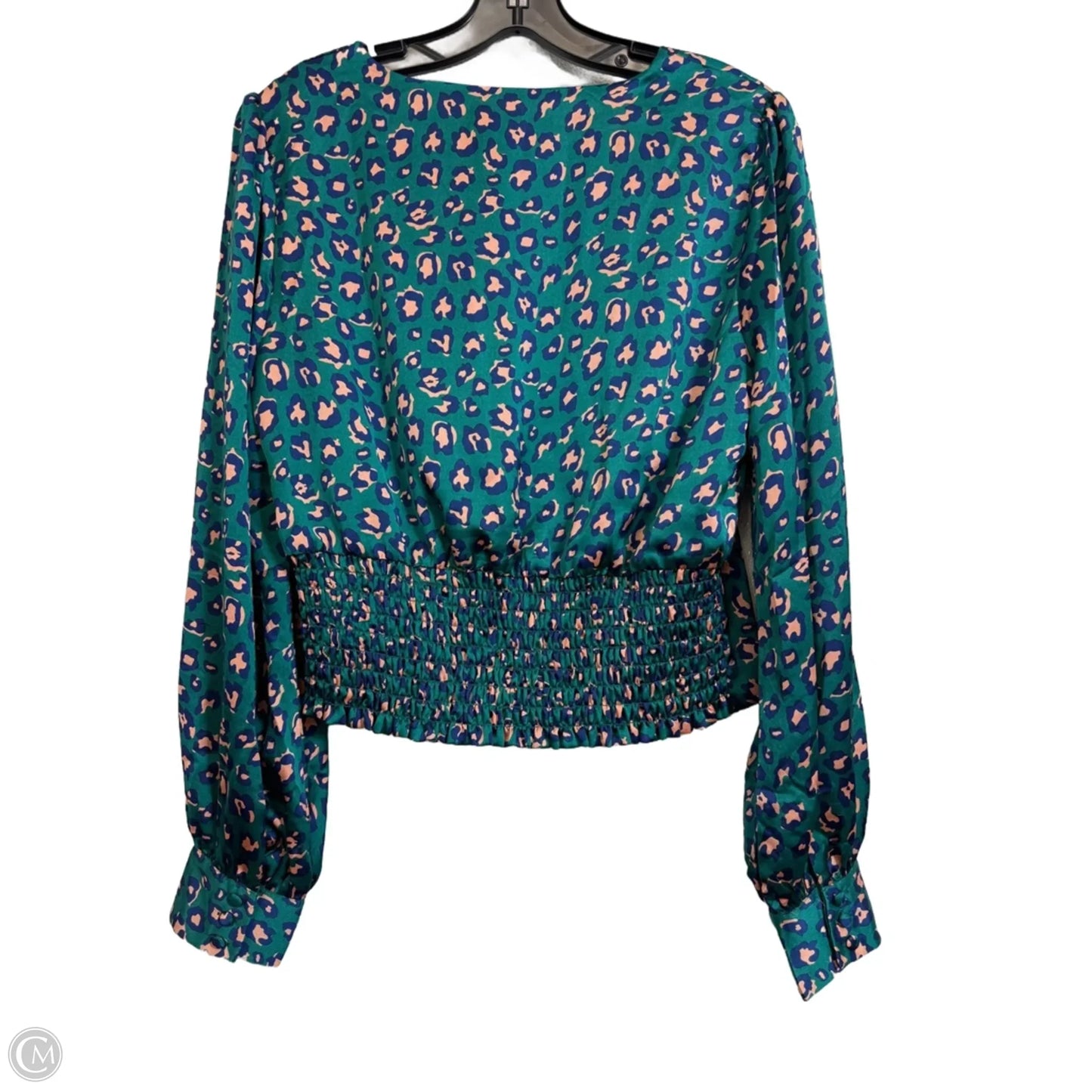 Top Long Sleeve Basic By Willow & Root In Animal Print, Size: M