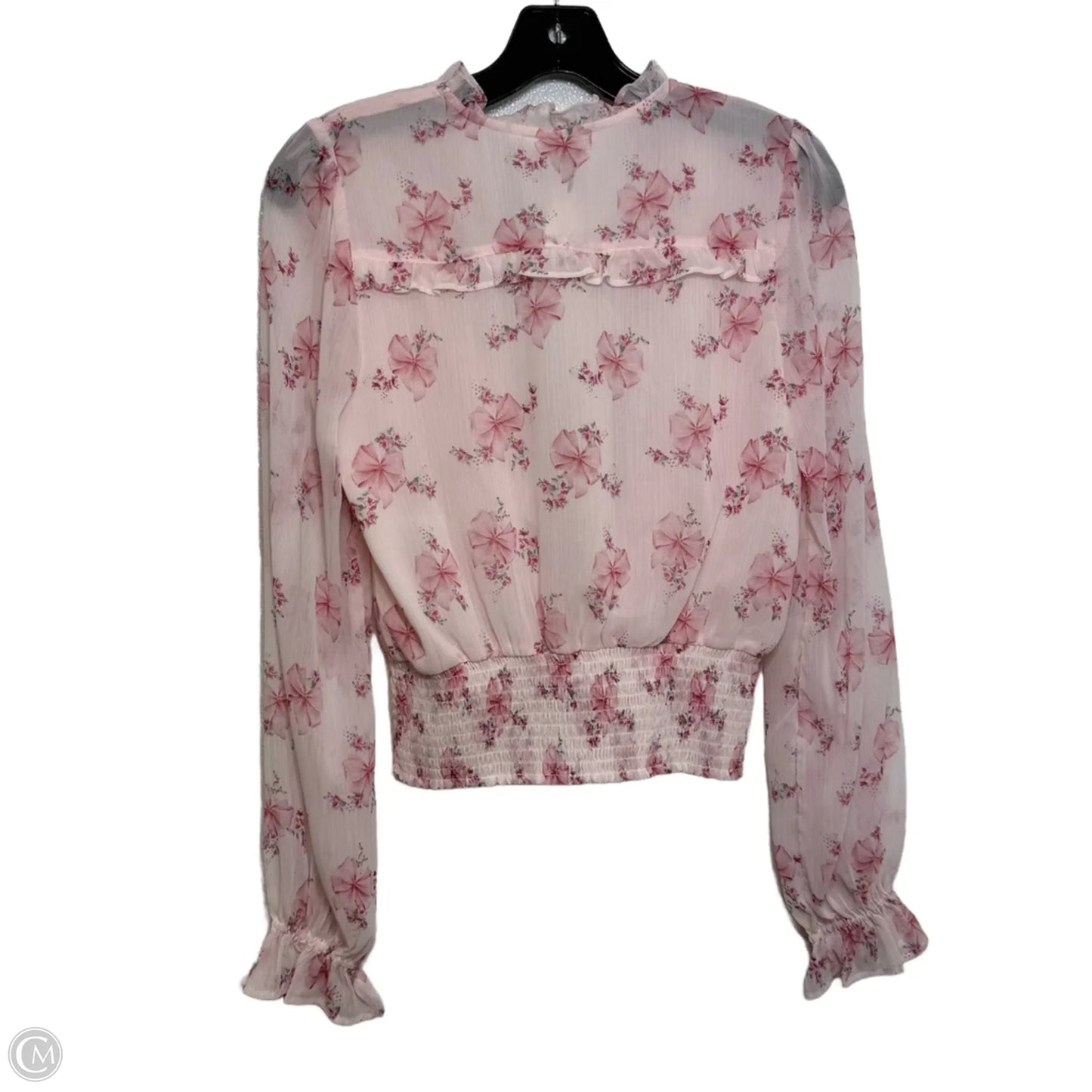 Top Long Sleeve Basic By Joie In Pink, Size: Xs