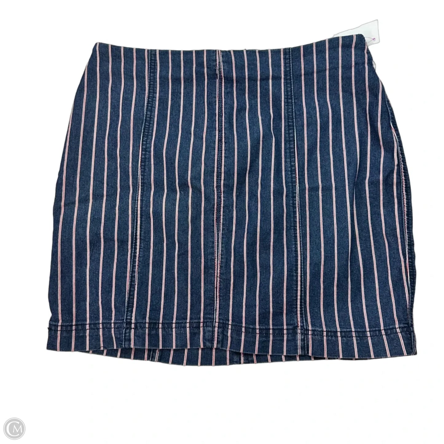 Skirt Mini & Short By Others Follow In Striped Pattern, Size: M