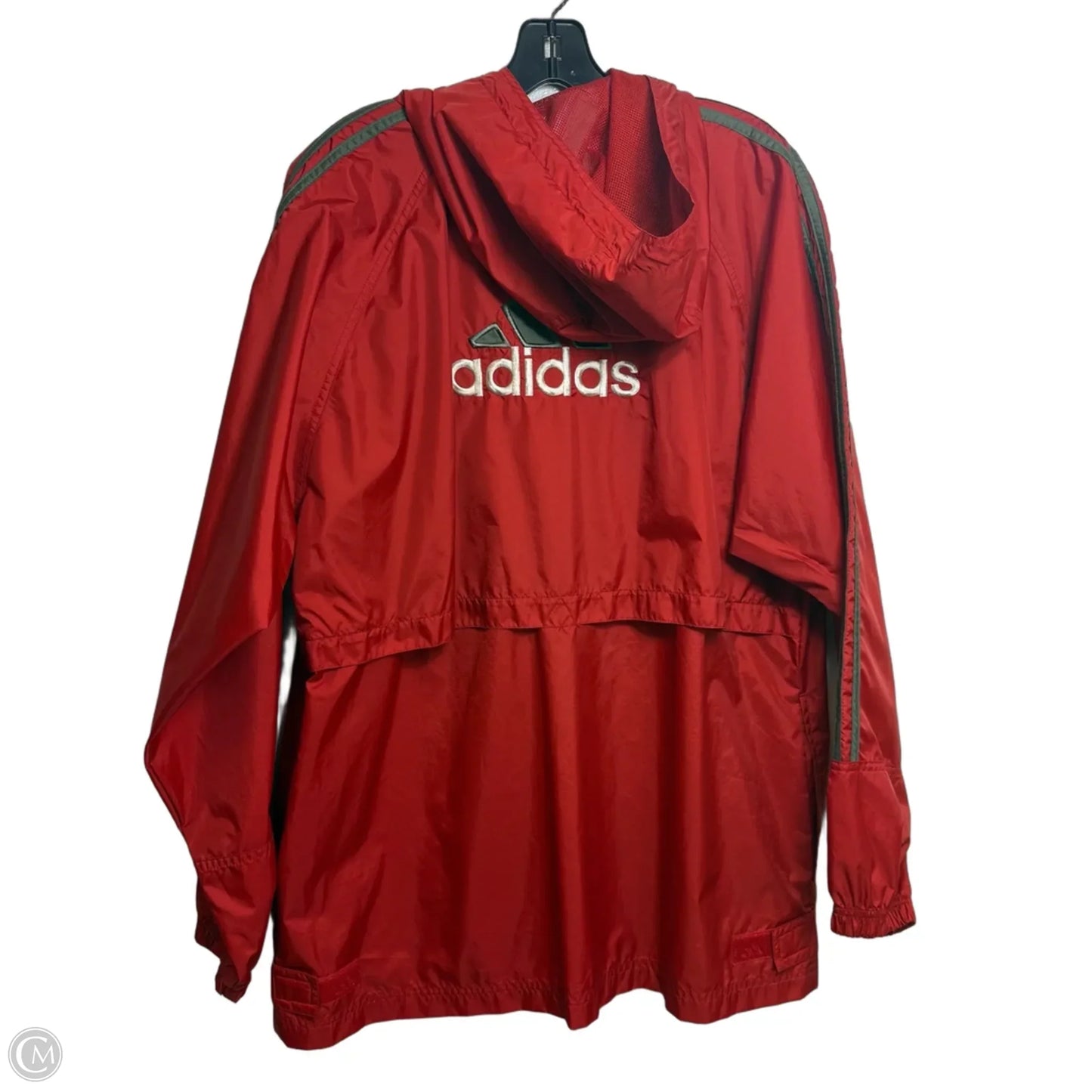 Coat Raincoat By Adidas In Red, Size: M
