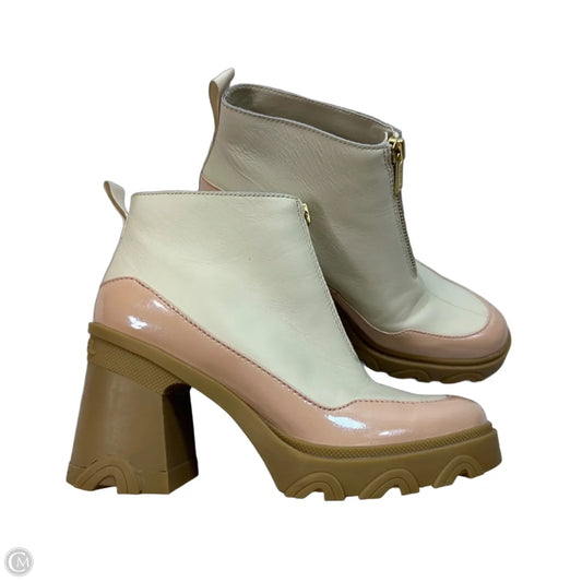 Boots Ankle Heels By Sorel In Pink, Size: 9